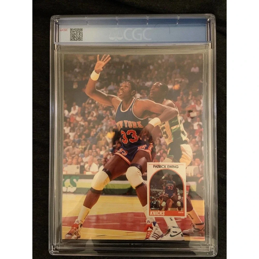 Michael Jordan CGC 9.6 Beckett Basketball Card Magazine Issue #1 Patrick Ewing